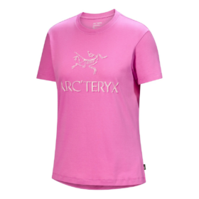 Arc"Word Baumwoll-T-Shirt „Pink“