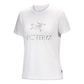 „Arc“ Word-Baumwoll-T-Shirt „Weiß“