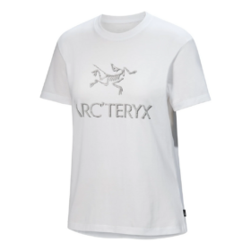 Arc"Word Baumwoll-T-Shirt „White Solitude“