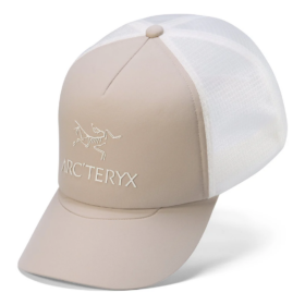 Bird Word Trucker Curved Mütze „Natural White“