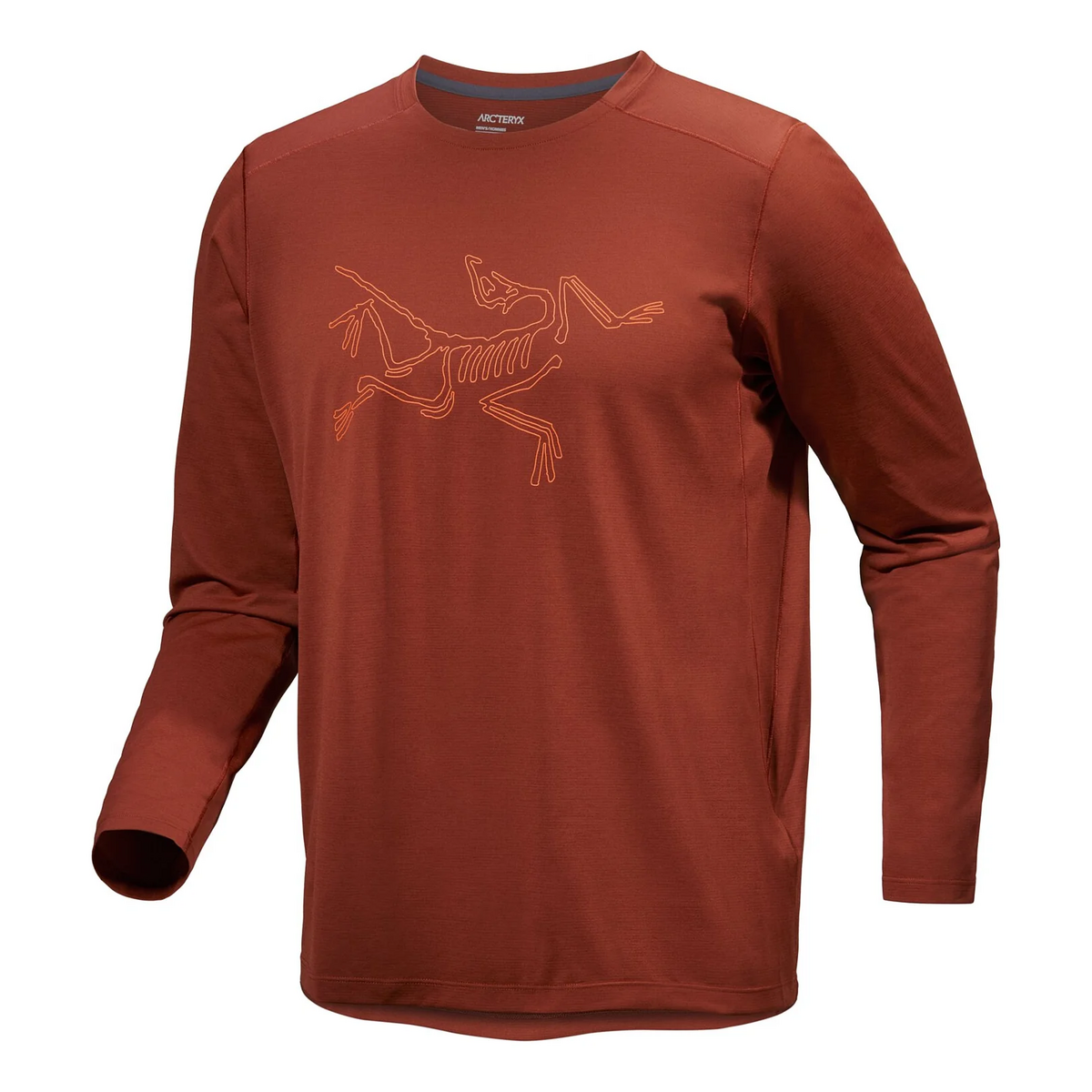 Cormac Logo Langarm-T-Shirt „Brown“