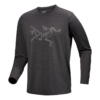 Cormac Logo Langarm-T-Shirt „Schwarz“