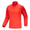Delta 1/2-Zip-Hemd mit Stehkragen „Rot“