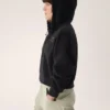 Emblem Fleece Full Zip Crop Kapuzenpullover für Damen