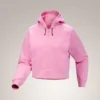 Emblem Fleece Full Zip Crop Kapuzenpullover für Damen