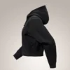Emblem Fleece Full Zip Crop Kapuzenpullover für Damen