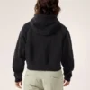 Emblem Fleece Full Zip Crop Kapuzenpullover für Damen