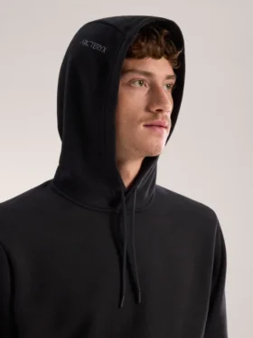 Emblem Fleece-Kapuzenpullover für Herren