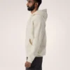 Emblem Fleece-Kapuzenpullover mit durchgehendem Reißverschluss für Herren