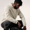 Emblem Fleece-Kapuzenpullover mit durchgehendem Reißverschluss für Herren
