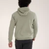 Emblem Fleece-Kapuzenpullover mit durchgehendem Reißverschluss für Herren