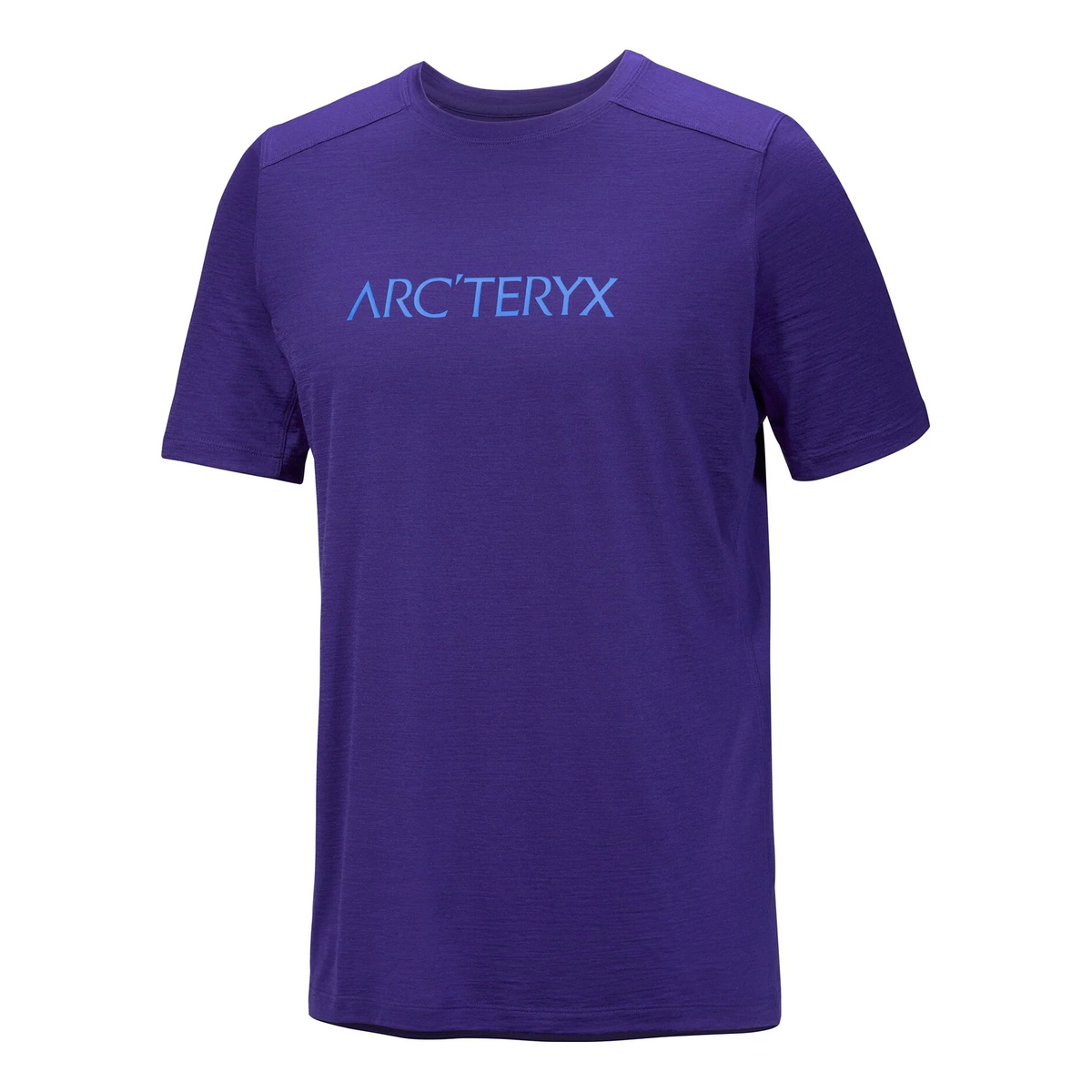 Ionia Merinowolle Arc „Word Logo“-T-Shirt SS „Purple“