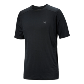 Ionia Merinowolle-T-Shirt SS „Schwarz“