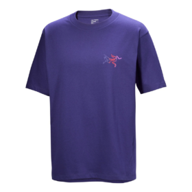 Kragg Baumwoll-Logo-T-Shirt „Purple“