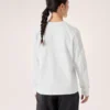 Kragg Cotton Bird Rundhals-Shirt mit langen Ärmeln für Damen