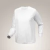 Kragg Cotton Bird Rundhals-Shirt mit langen Ärmeln für Damen
