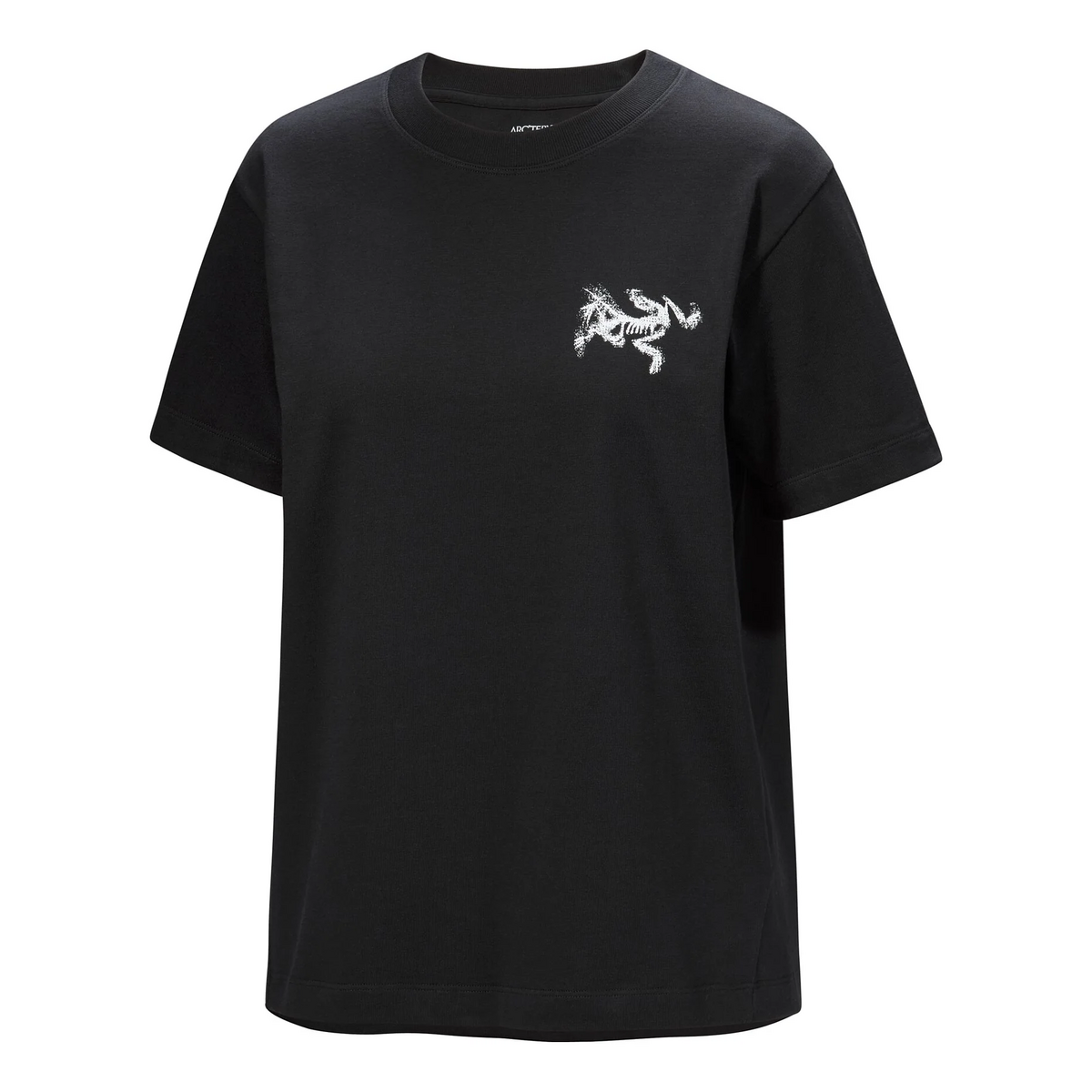 Kragg Cotton Bird Tile Crew T-Shirt SS „Schwarz“