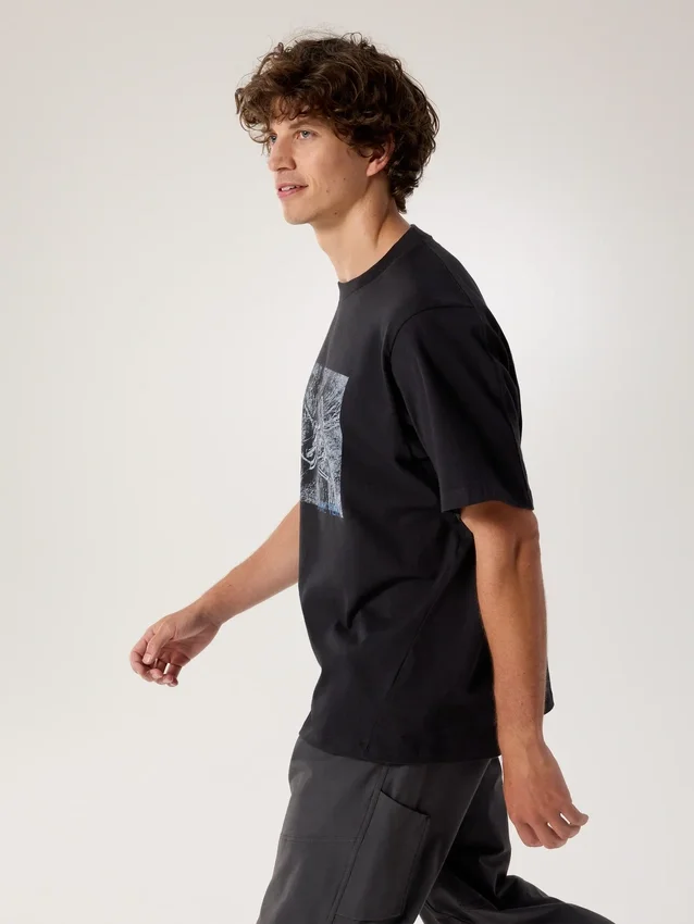 Kragg Cotton Lithographica Shirt SS Herren