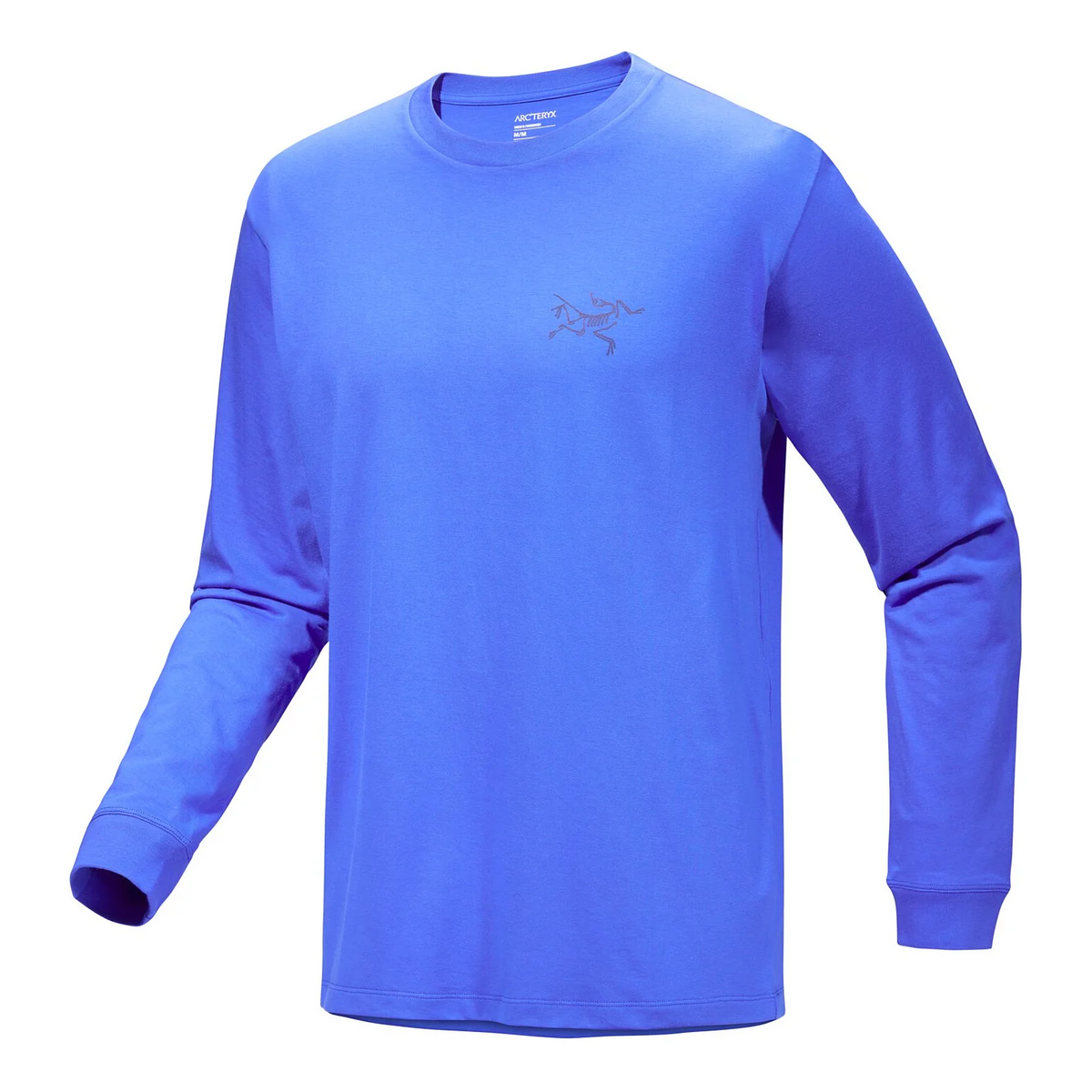 Kragg SL Baumwoll-Langarm-T-Shirt „Blue“
