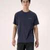 Kragg SL Baumwoll-Shirt „Blurred Bird“ SS für Herren