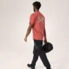 Kragg SL Baumwoll-Shirt „Blurred Bird“ SS für Herren