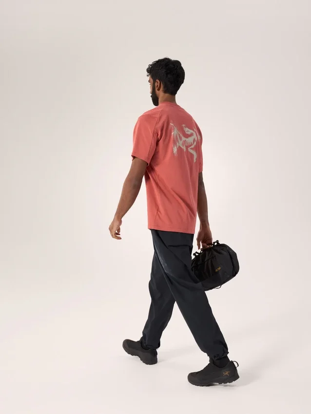 Kragg SL Baumwoll-Shirt „Blurred Bird“ SS für Herren