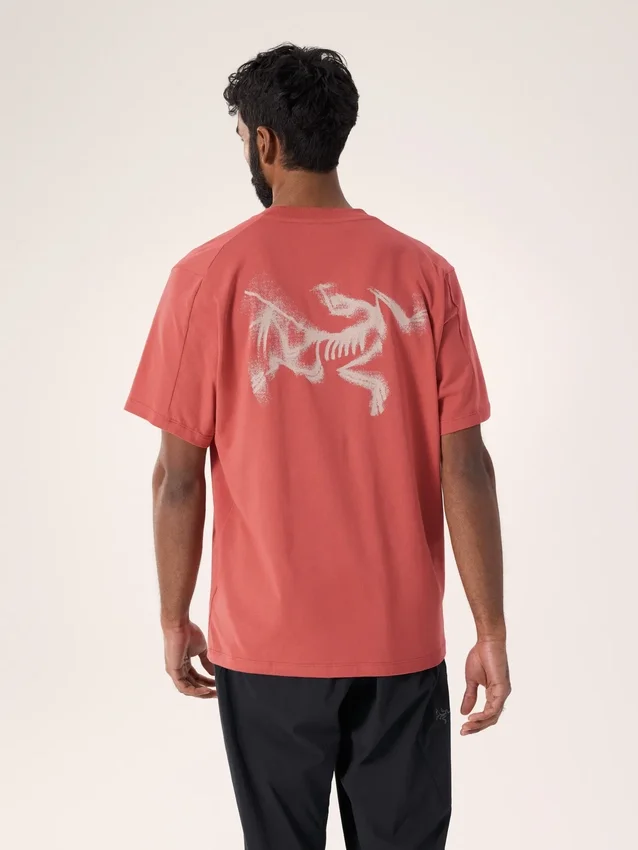Kragg SL Baumwoll-Shirt „Blurred Bird“ SS für Herren