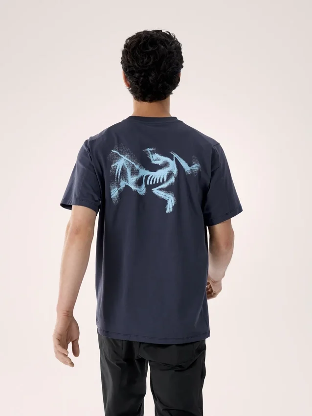 Kragg SL Baumwoll-Shirt „Blurred Bird“ SS für Herren