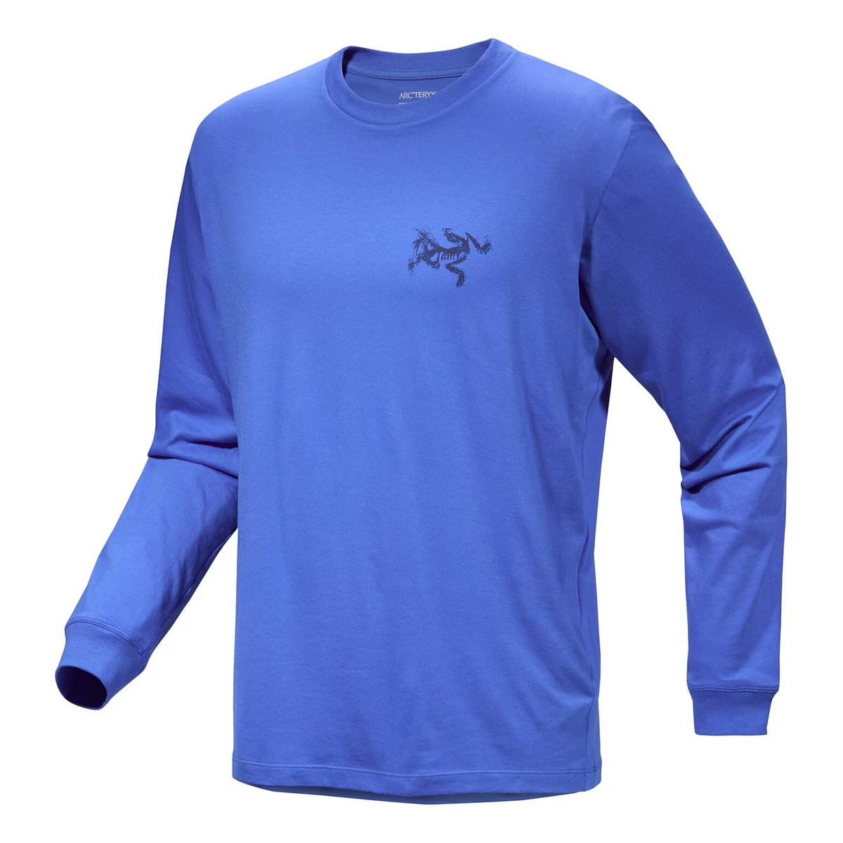 Kragg SL Cotton Bird Tile Langarm-T-Shirt „Blue“
