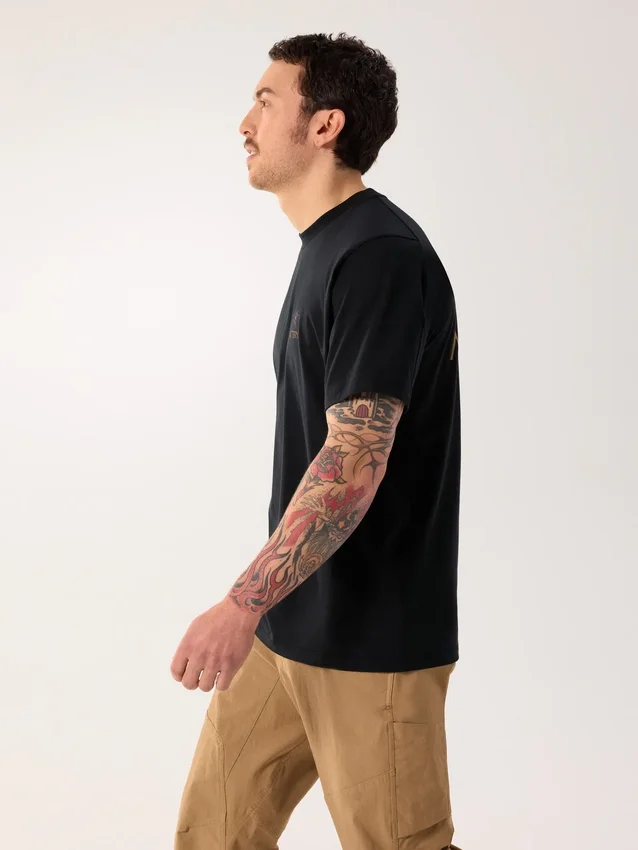 Kragg SL Cotton Bird Word Shirt SS Herren
