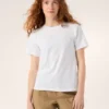 Kragg SL Cotton Emblem Crew Shirt SS Damen
