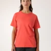 Kragg SL Cotton Emblem Crew Shirt SS Damen