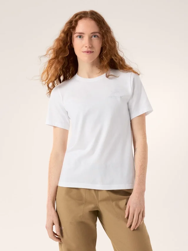 Kragg SL Cotton Emblem Crew Shirt SS Damen