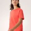 Kragg SL Cotton Emblem Crew Shirt SS Damen