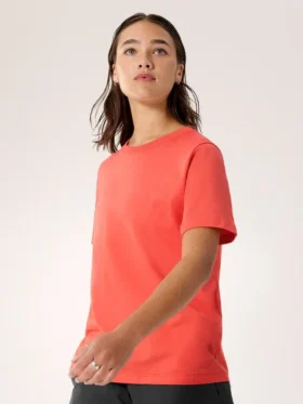 Kragg SL Cotton Emblem Crew Shirt SS Damen