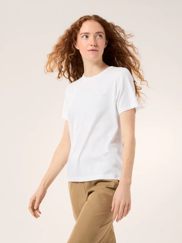 Kragg SL Cotton Emblem Crew Shirt SS Damen