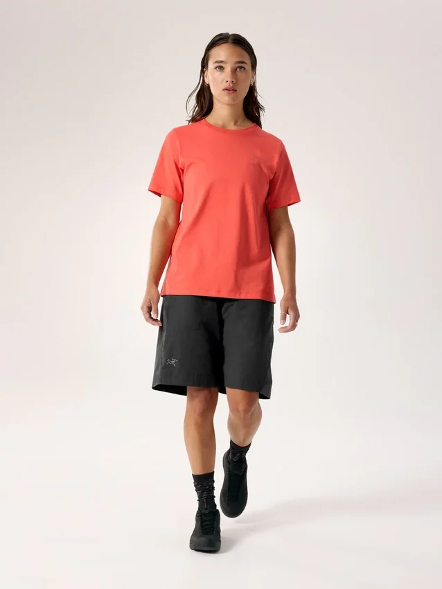 Kragg SL Cotton Emblem Crew Shirt SS Damen