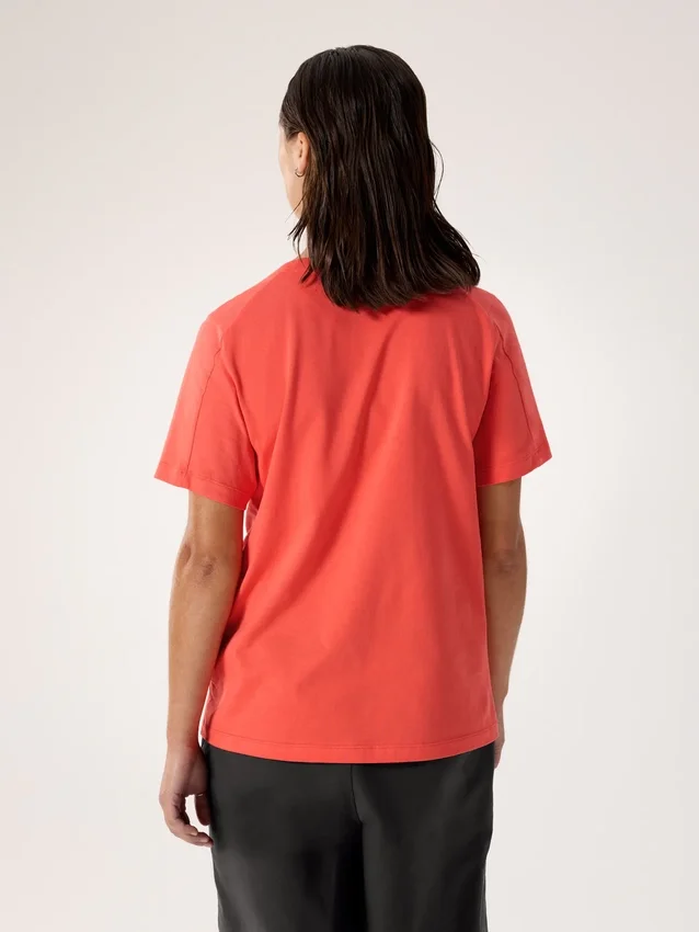 Kragg SL Cotton Emblem Crew Shirt SS Damen