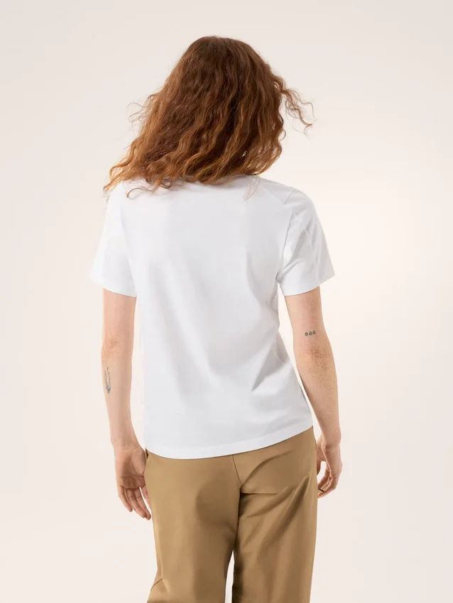 Kragg SL Cotton Emblem Crew Shirt SS Damen
