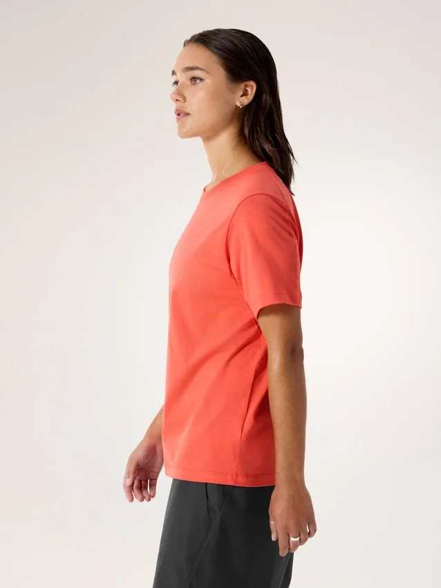 Kragg SL Cotton Emblem Crew Shirt SS Damen