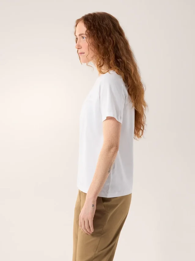 Kragg SL Cotton Emblem Crew Shirt SS Damen