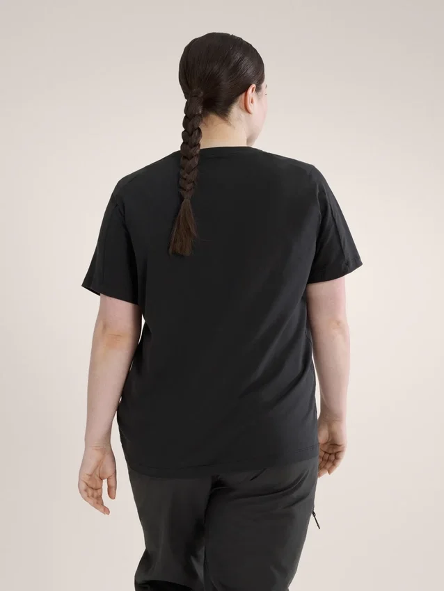 Kragg SL Cotton Emblem Crew Shirt SS Damen