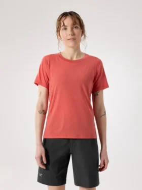 Lana Merinowolle-Crew-Shirt SS für Damen