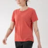 Lana Merinowolle-Crew-Shirt SS für Damen