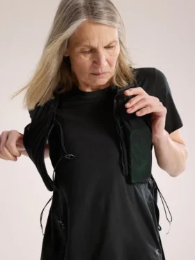 Lana Merinowolle-Crew-Shirt SS für Damen