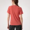 Lana Merinowolle-Crew-Shirt SS für Damen