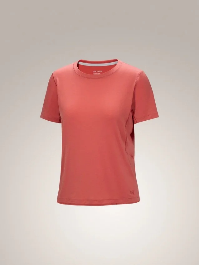 Lana Merinowolle-Crew-Shirt SS für Damen