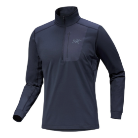 Rho LT Zip Neck Top „Blue“