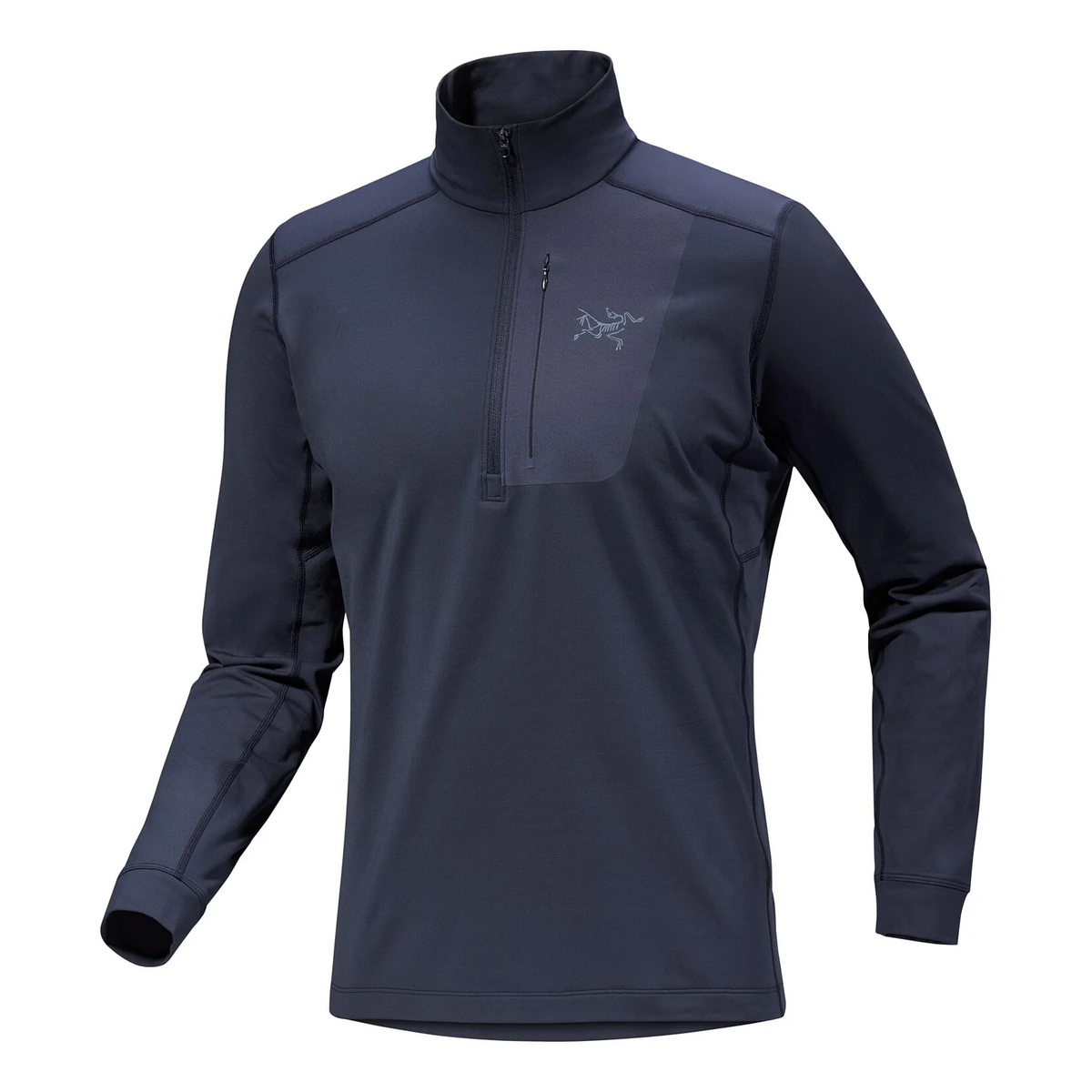 Rho LT Zip Neck Top „Blue“