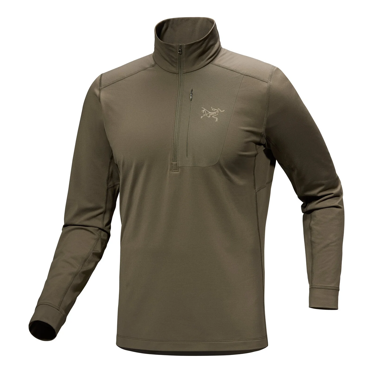 Rho LT Zip Neck Top „Grün“